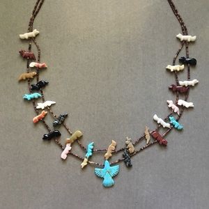 Beautiful gem and stone necklace